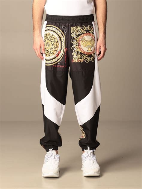 pantalon versace original|Versace pink label pants.